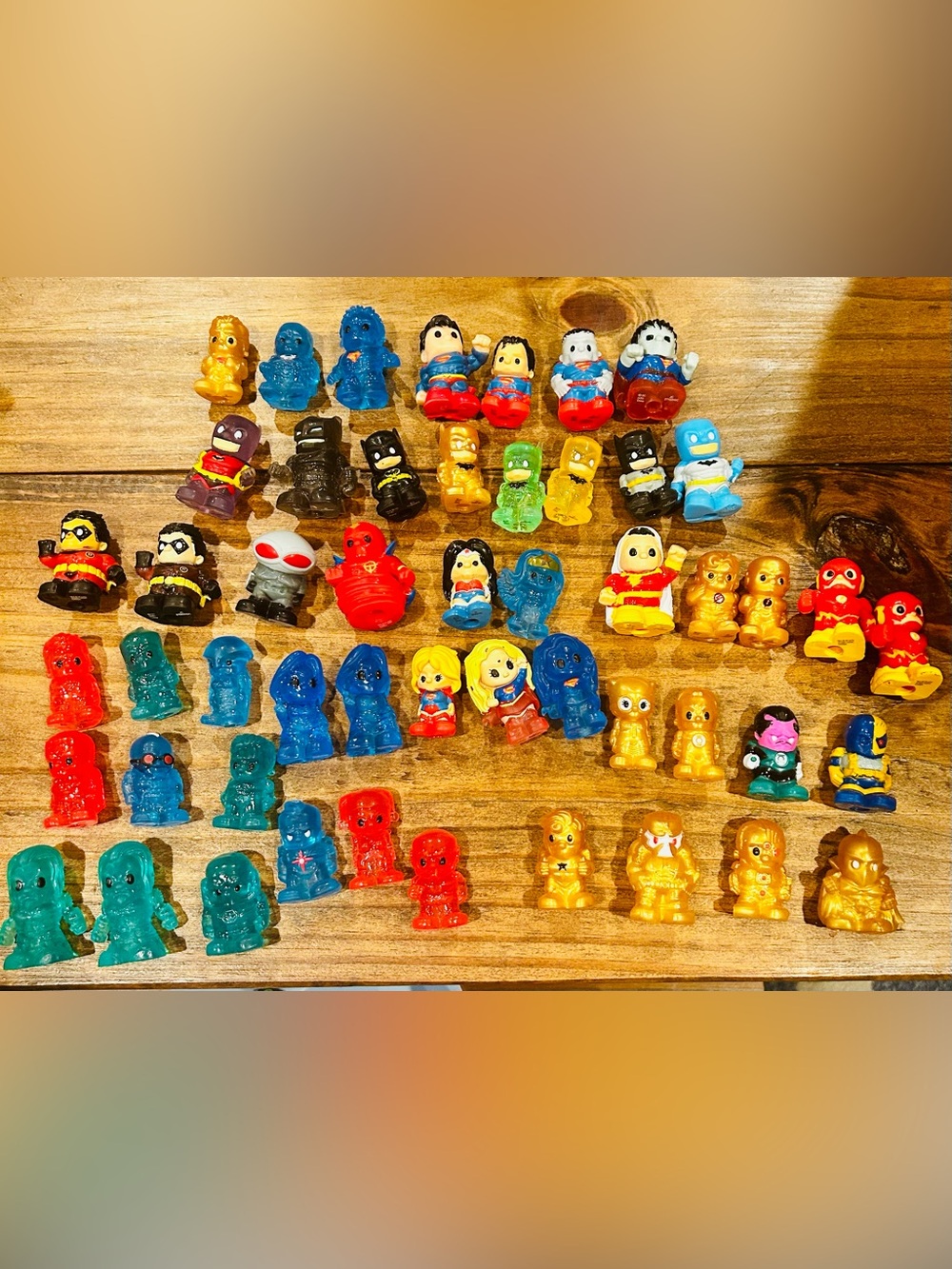 51 Ooshies Lot DC Marvel Batman Superman Variants Rare Metallic Gold Figures